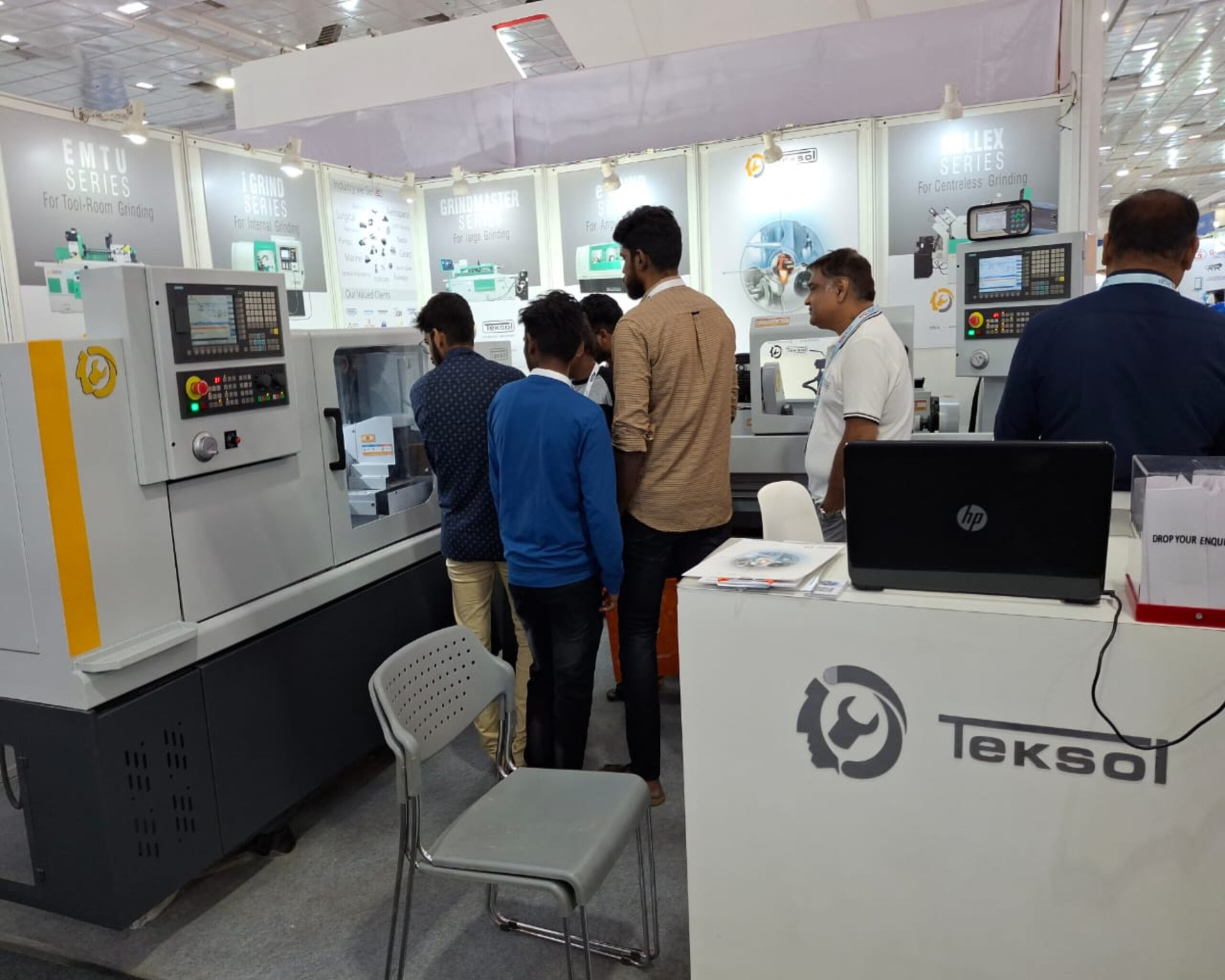 Industrial clients engaging at ELITECH’s ACMEE stall