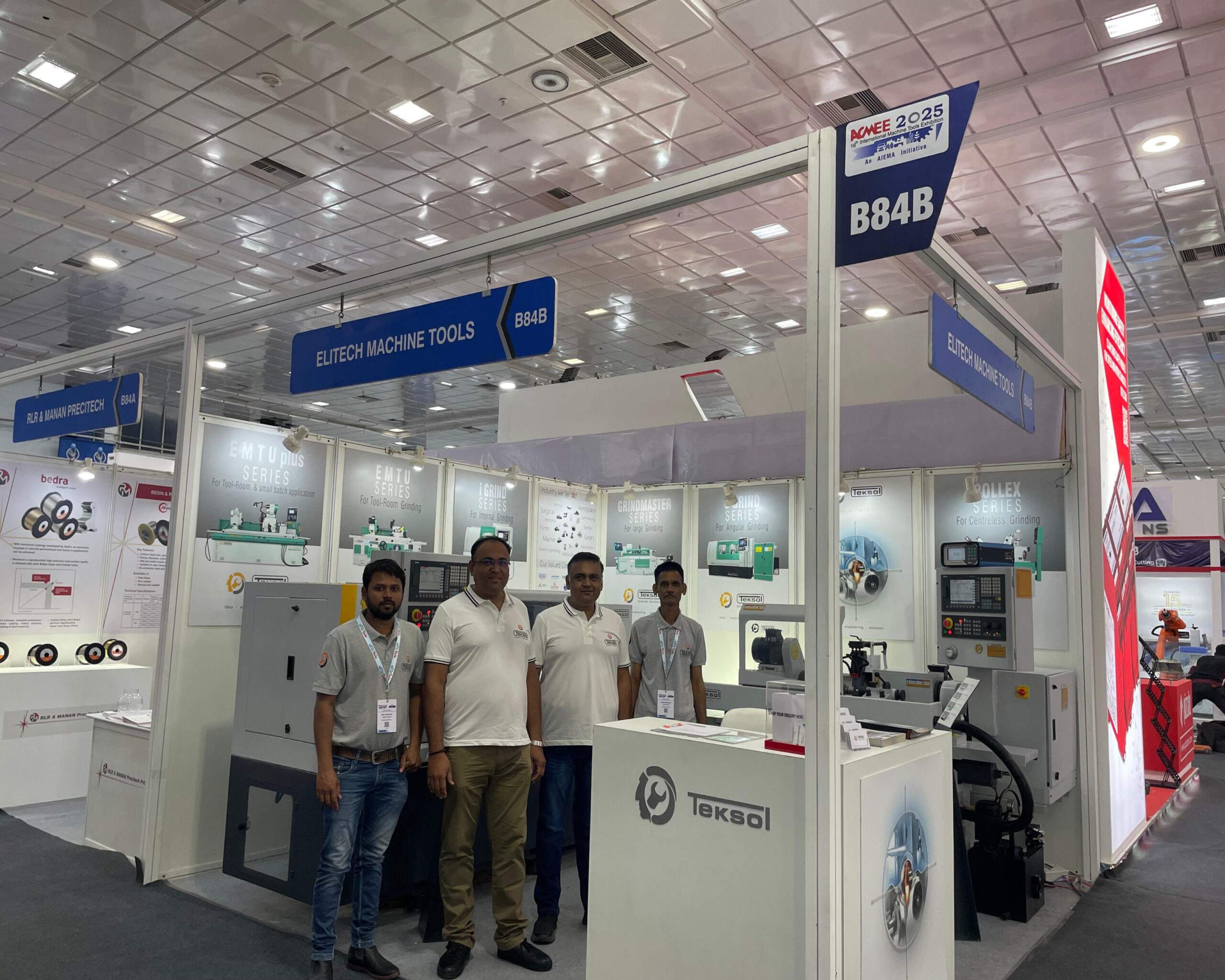 Display of low-cost CNC grinding technology