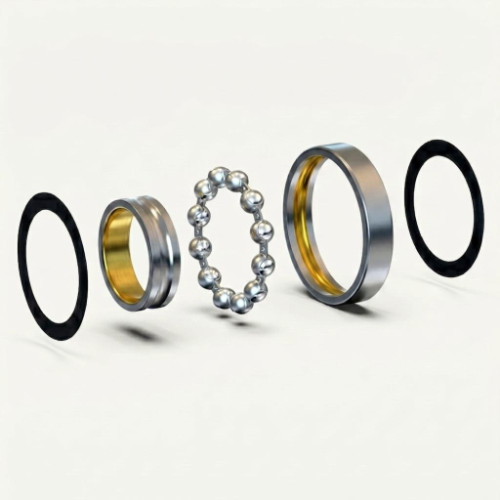 Ball bearing inner ring and outer ring bore and internal groove grinding using CNC internal grinding machine with radius dressing