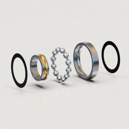 Ball bearing inner ring OD groove grinding with highlighted grinding zone using CNC external grinding machine with radius dressing