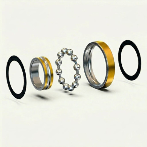 Centreless grinding of ball bearing inner and outer ring OD using through feed grinding process