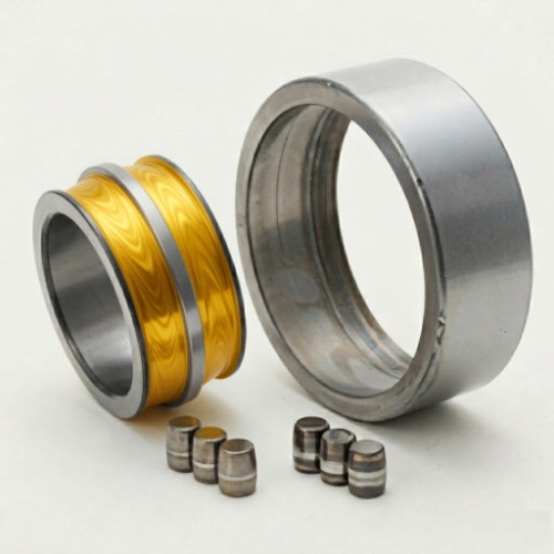 Spherical roller bearing inner ring OD profile grinding with highlighted grinding zone using CNC external grinding machine