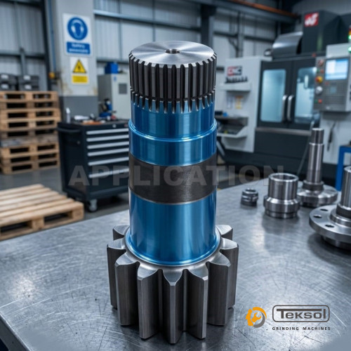 shaft external diameter grinding application on CNC cylindrical grinding machine