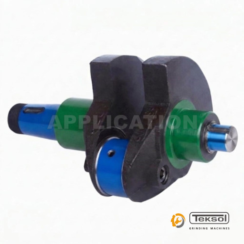 cam shaft auto parts grinding application highlighted in green