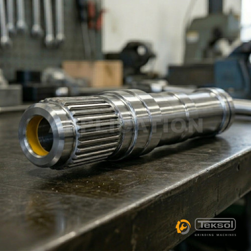 long shaft bore grinding application highlighted in yellow