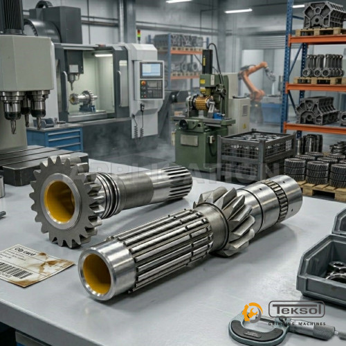 long transmission shaft bore grinding application highlighted in yellow